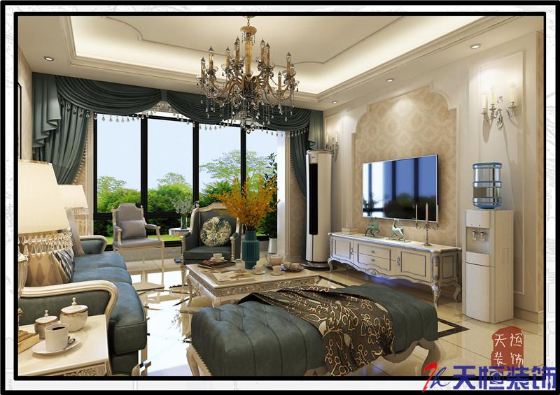 洛陽裝修案例洛陽翰林院簡歐風格裝修案例    洛陽天恒裝飾設(shè)計施工