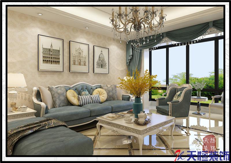 洛陽裝修案例洛陽翰林院簡歐風格裝修案例    洛陽天恒裝飾設(shè)計施工