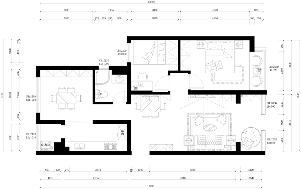 好的設(shè)計(jì)能讓房子變大50％天恒裝飾6月份設(shè)計(jì)方案（－）展示