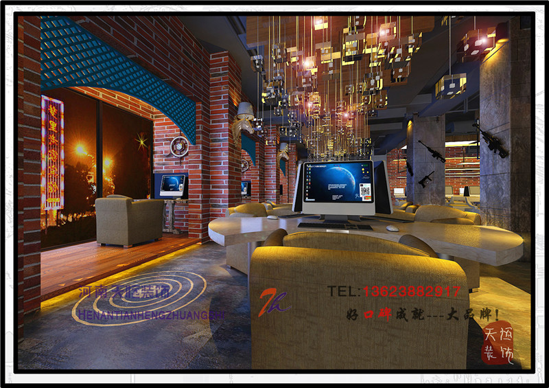 【洛陽(yáng)天恒裝飾】瀍河區(qū)啟明西路十二號(hào)門(mén)面房原點(diǎn)網(wǎng)吧