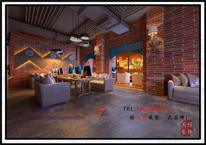 【洛陽(yáng)天恒裝飾】瀍河區(qū)啟明西路十二號(hào)門(mén)面房原點(diǎn)網(wǎng)吧