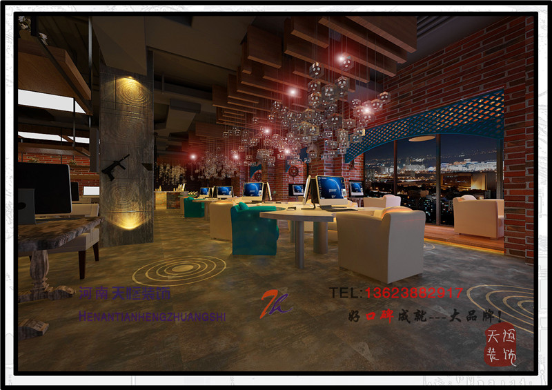 【洛陽(yáng)天恒裝飾】瀍河區(qū)啟明西路十二號(hào)門(mén)面房原點(diǎn)網(wǎng)吧