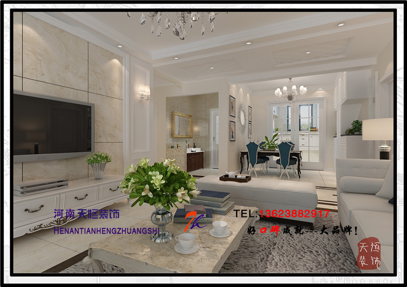 洛陽(yáng)裝修案例洛陽(yáng)恒泰春天現(xiàn)代簡(jiǎn)約時(shí)尚空間設(shè)計(jì)裝修案例