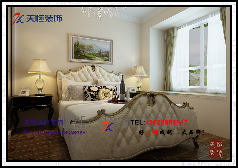 洛陽(yáng)裝修案例洛陽(yáng)恒泰春天歐式風(fēng)格設(shè)計(jì)裝修效果圖