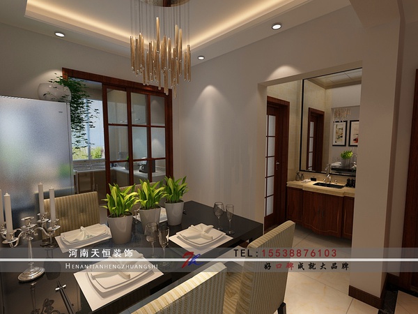 洛陽裝修案例鼎盛國際（暖，歸），天恒裝飾施工