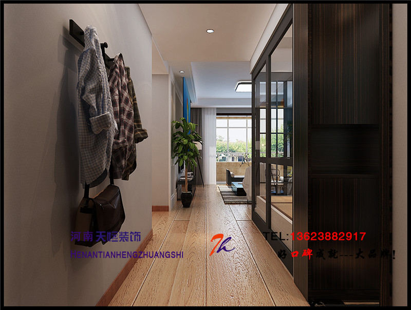 洛陽(yáng)裝飾公司優(yōu)秀設(shè)計(jì)師之棕櫚泉110平