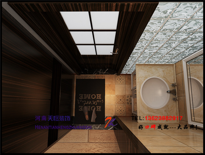 洛陽(yáng)裝修案例洛陽(yáng)棕櫚泉110平天恒裝飾設(shè)計(jì)施工裝修方案