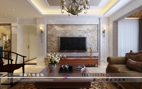 洛陽(yáng)裝修案例洛陽(yáng)匯景灣（合璧），天恒裝飾施工