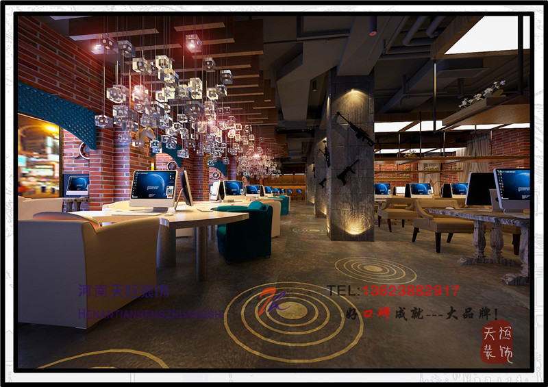 洛陽(yáng)裝修設(shè)計(jì)圖之瀍河原點(diǎn)網(wǎng)吧