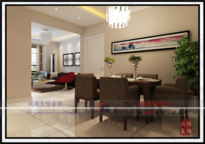 洛陽裝飾公司活動之國寶花園天恒設計施工裝修案例